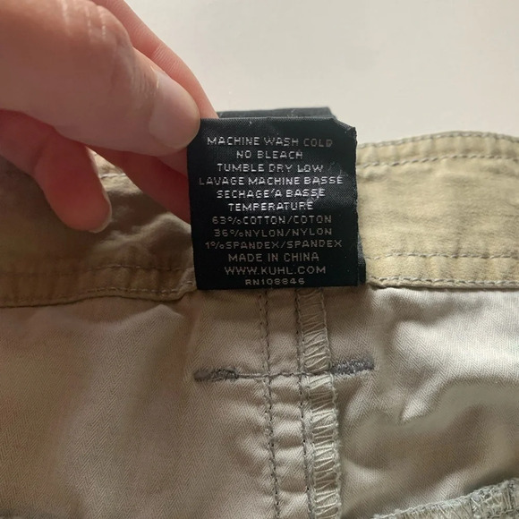 Kuhl Women’s Cropped Capri Pants  Stretch Kuhldry Hiking Gorpcore Size 8 - Picture 5 of 16